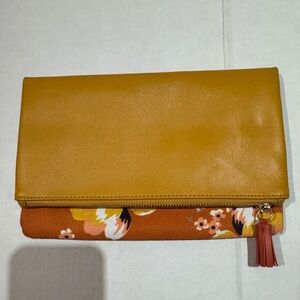 Rachel Pally Mustard Floral Clutch